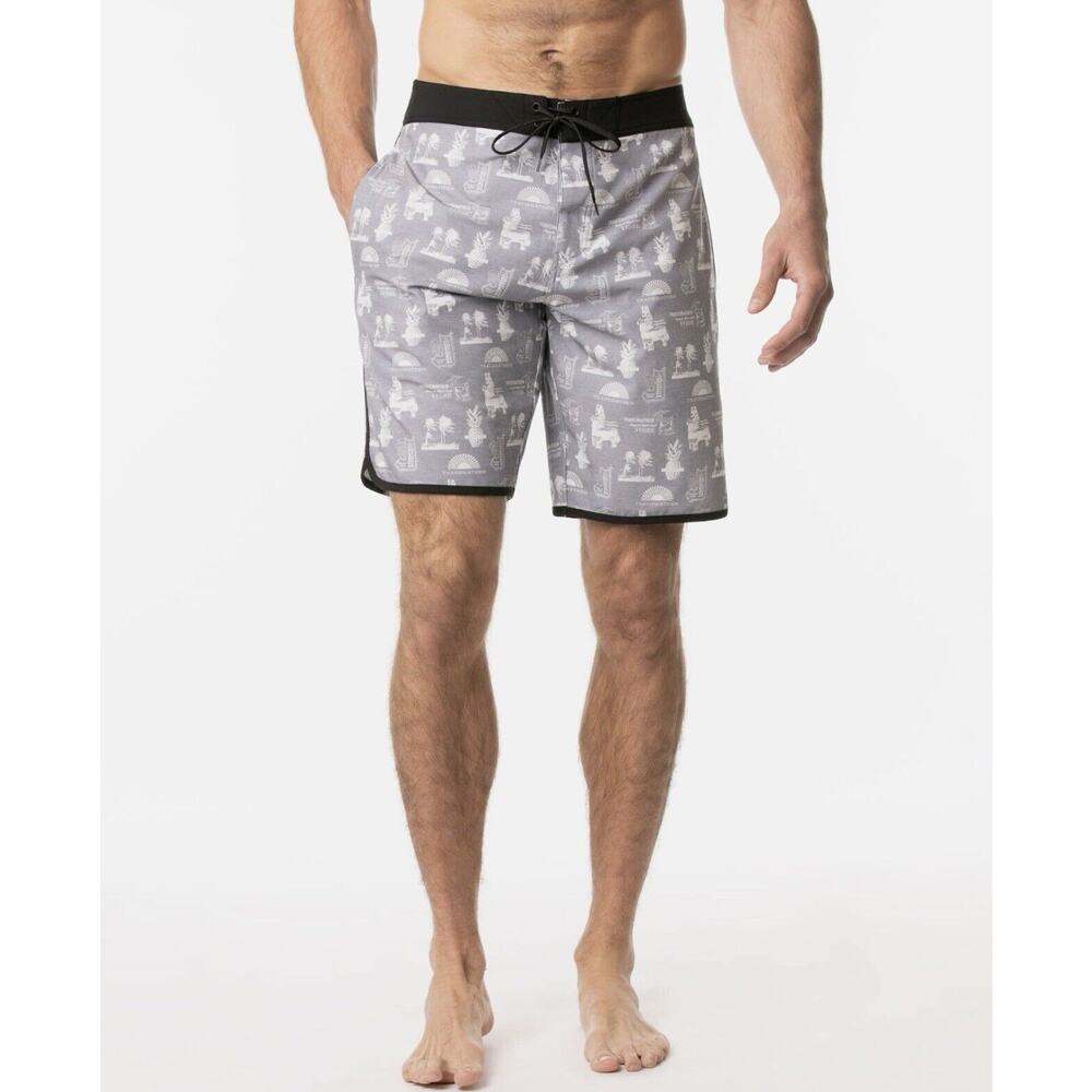 Travis Mathew El Fiestro Board‎ Shorts Size 32 5 O’clock Beer Print